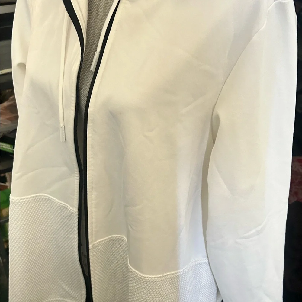 White A-line Puma Evo full zip hooded jacket XL - Picture 2 of 5